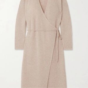 Vince Wool/Cashemere Wrap Sweater Dress